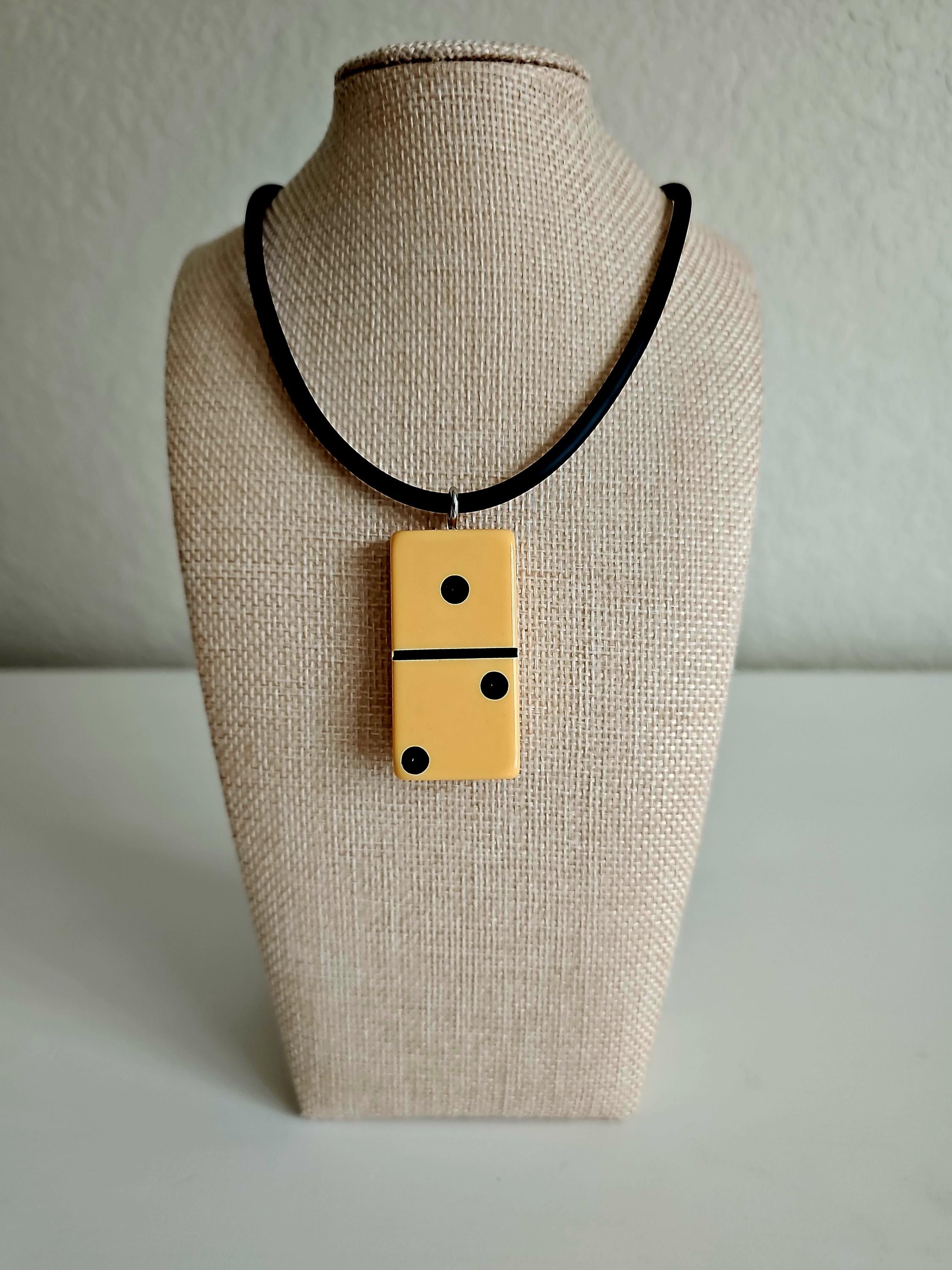 Series 1: Vintage Puremco Domino Necklace, 1950s, Number 9 of 28