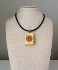Series 11: Necklace from 1930s-1940s Vintage Mahjong Tile, One Dot, Number 1 of 144