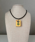 Series 11: Necklace from 1930s-1940s Vintage Mahjong Tile, Two Dot, Number 2 of 144