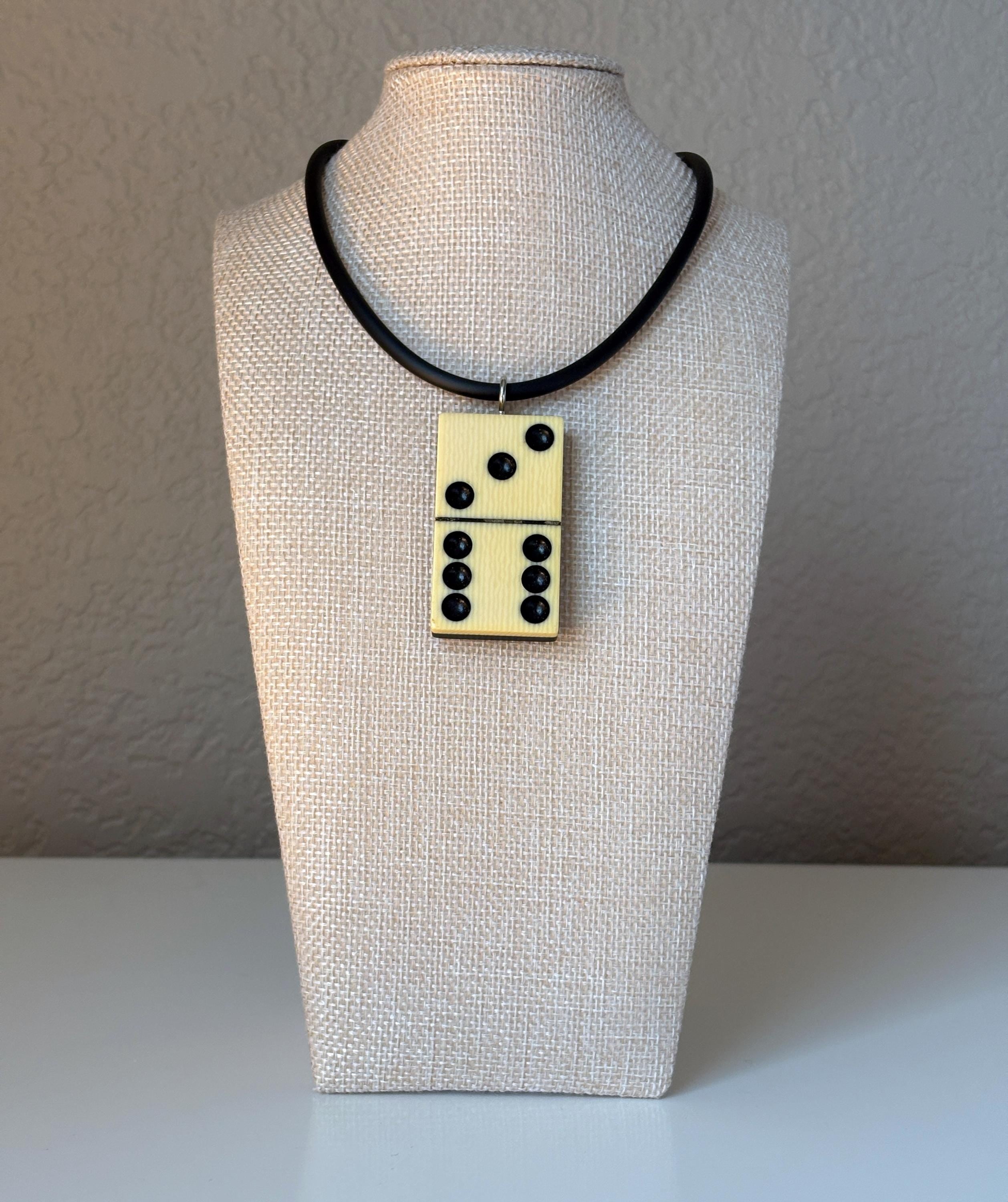 Series 7: Vintage Elkloid Domino Necklace, 1930s, Number 22 of 28