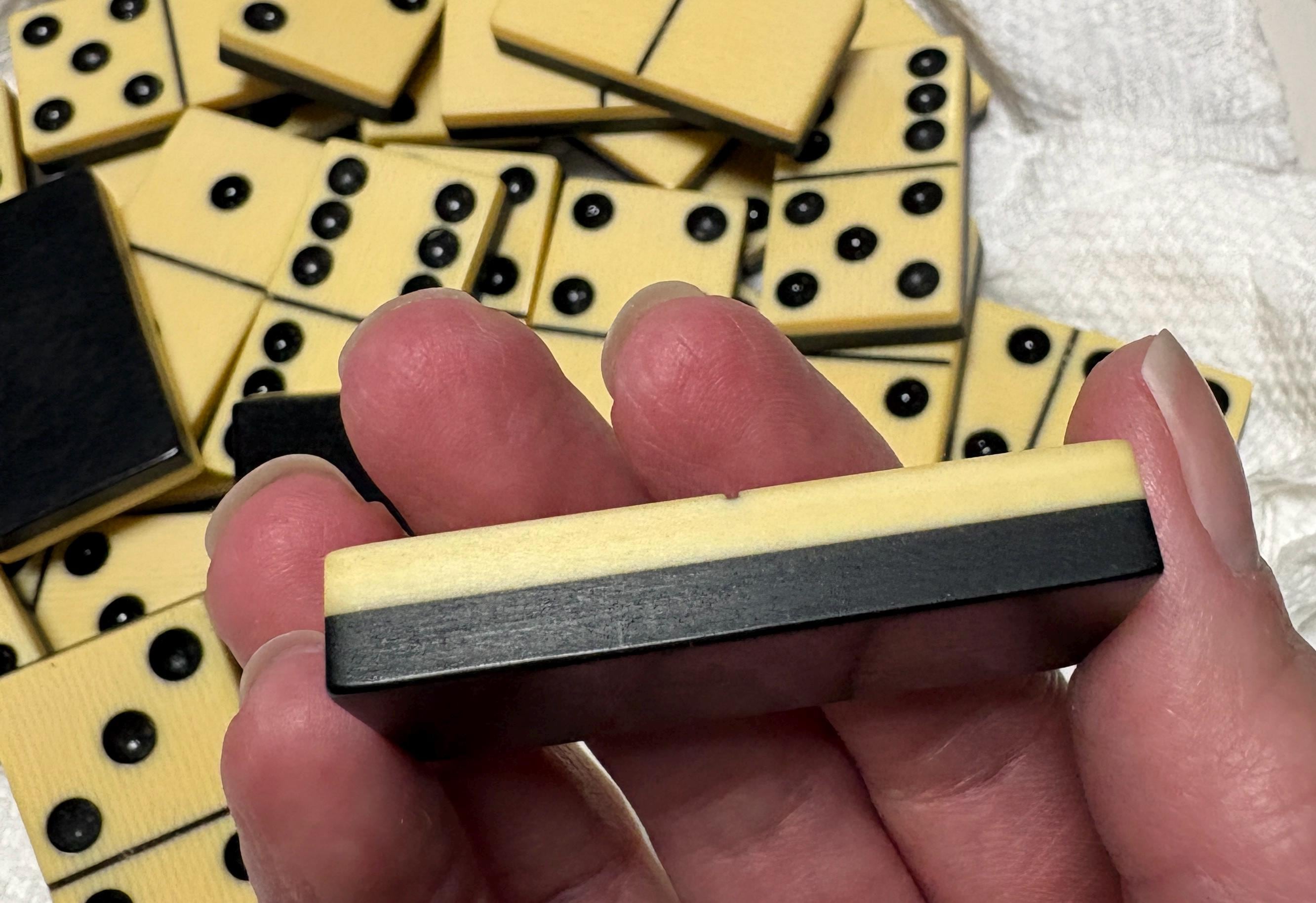 Series 7: Custom Vintage Elkloid Domino Necklace, Number 28 of 28