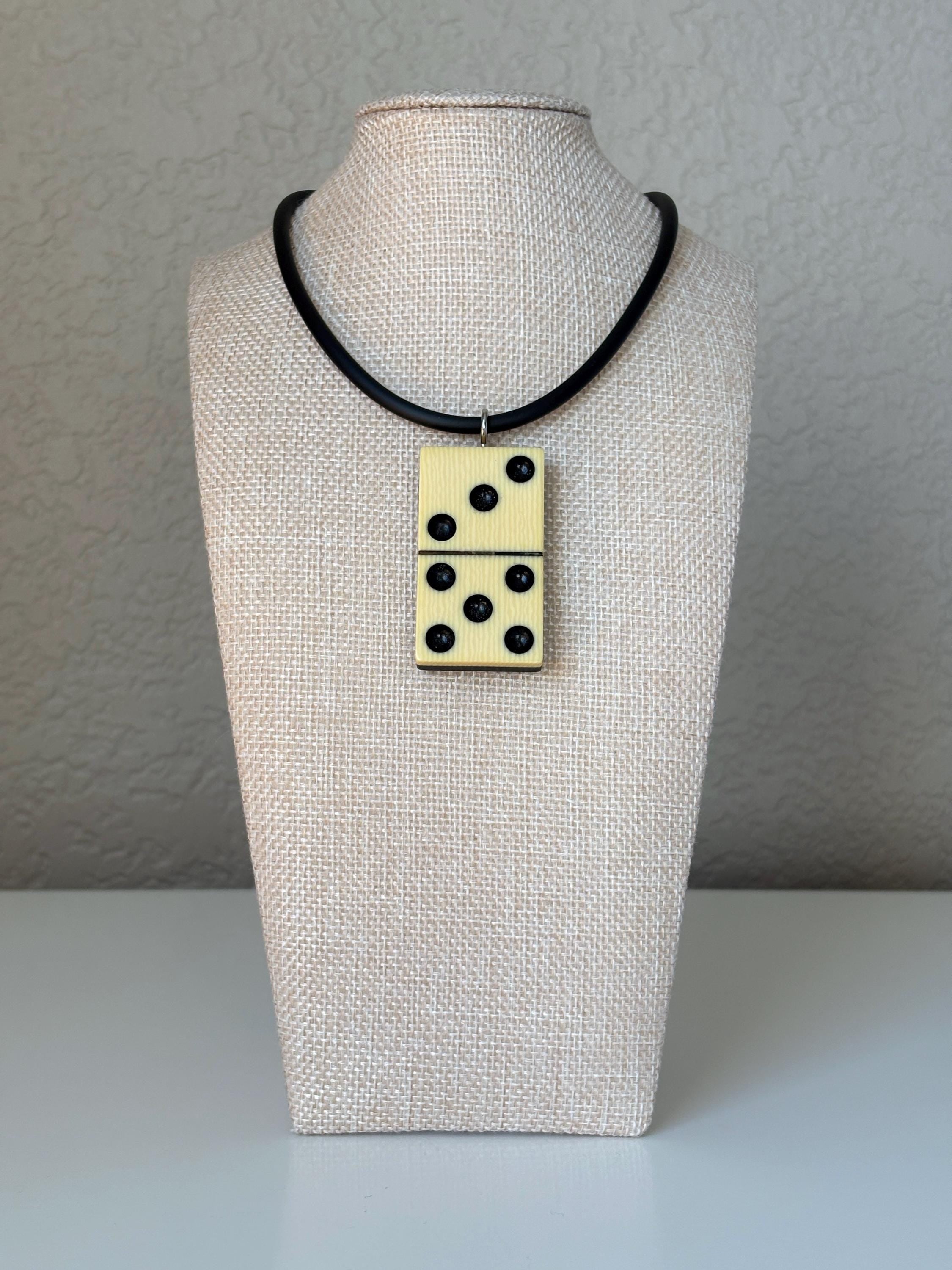 Series 7: Vintage Elkloid Domino Necklace, 1930s, Number 21 of 28