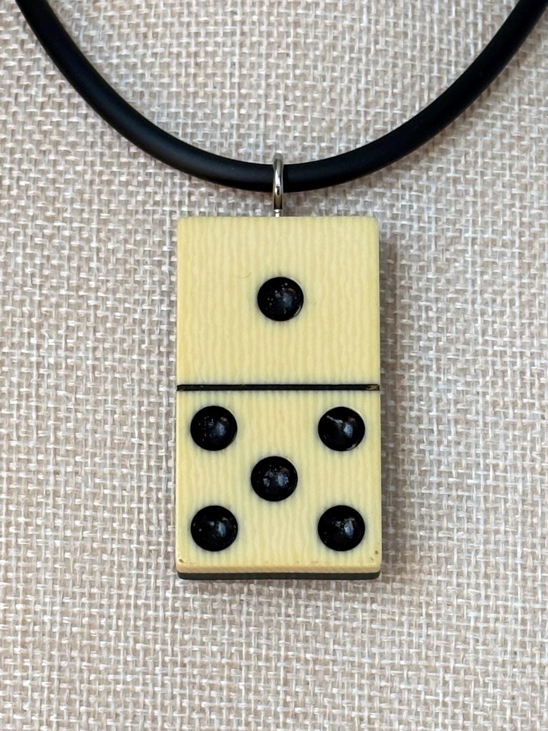Series 7: Vintage Elkloid Domino Necklace, 1930s, Number 12 of 28