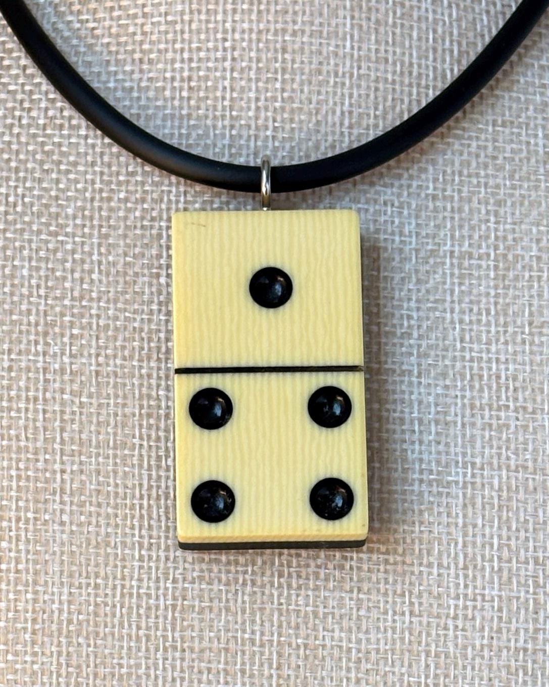 Series 7: Vintage Elkloid Domino Necklace, 1930s, Number 11 of 28