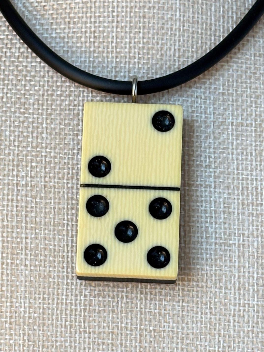 Series 7: Vintage Elkloid Domino Necklace, 1930s, Number 17 of 28