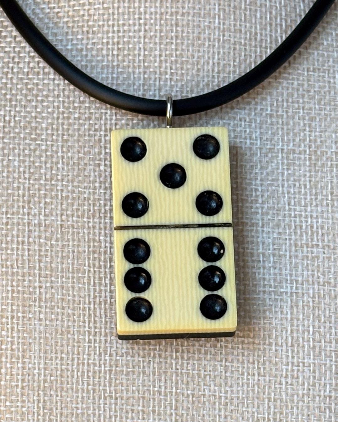 Series 7: Vintage Elkloid Domino Necklace, 1930s, Number 27 of 28