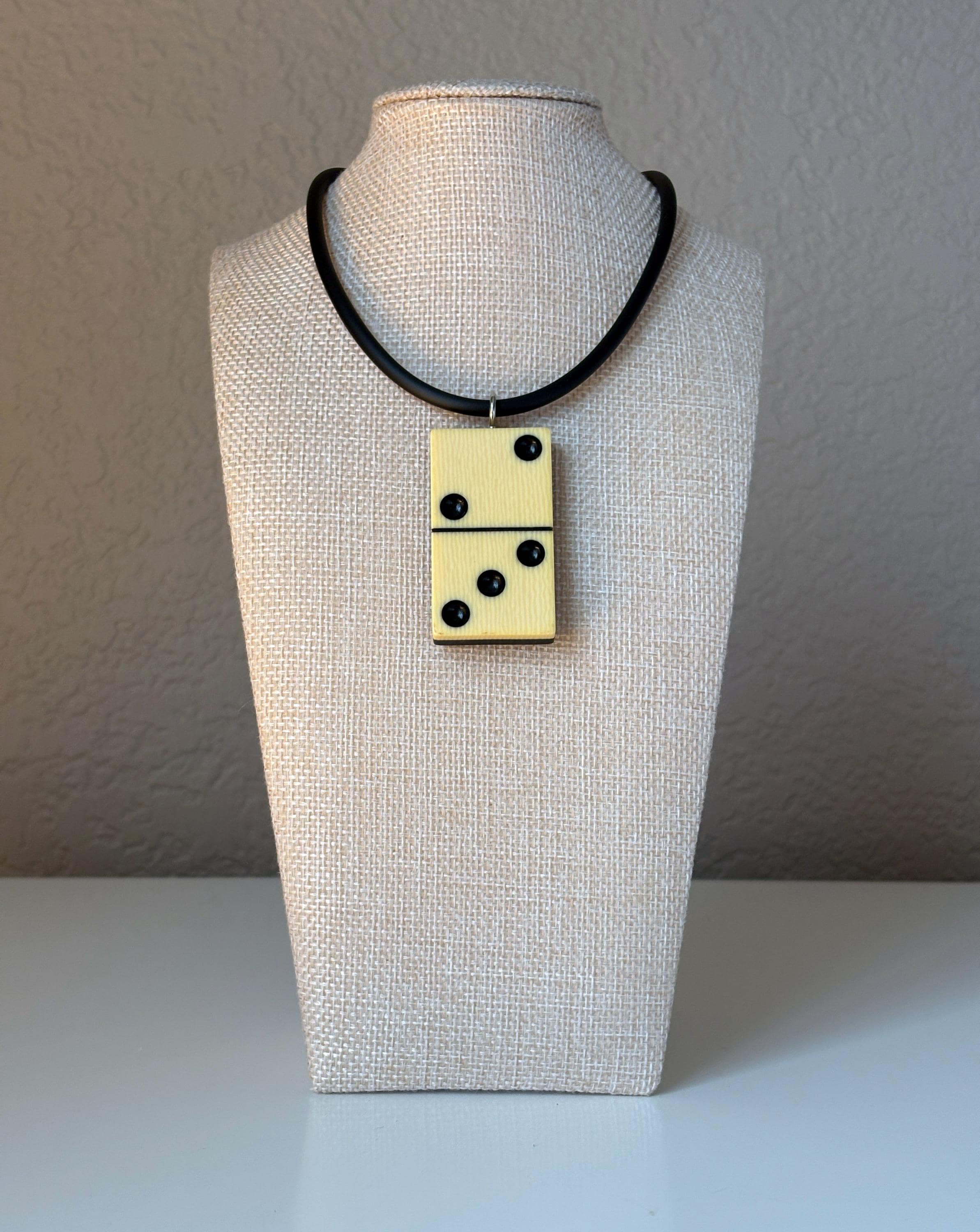 Series 7: Vintage Elkloid Domino Necklace, 1930s, Number 15 of 28