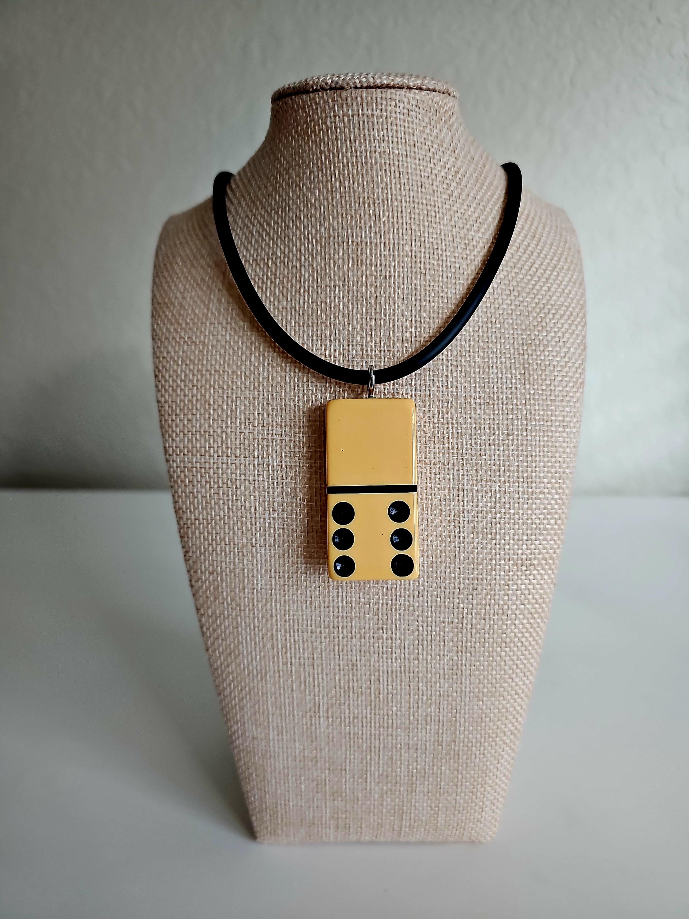 Series 1: Vintage Puremco Domino Necklace, 1950s, Number 7 of 28