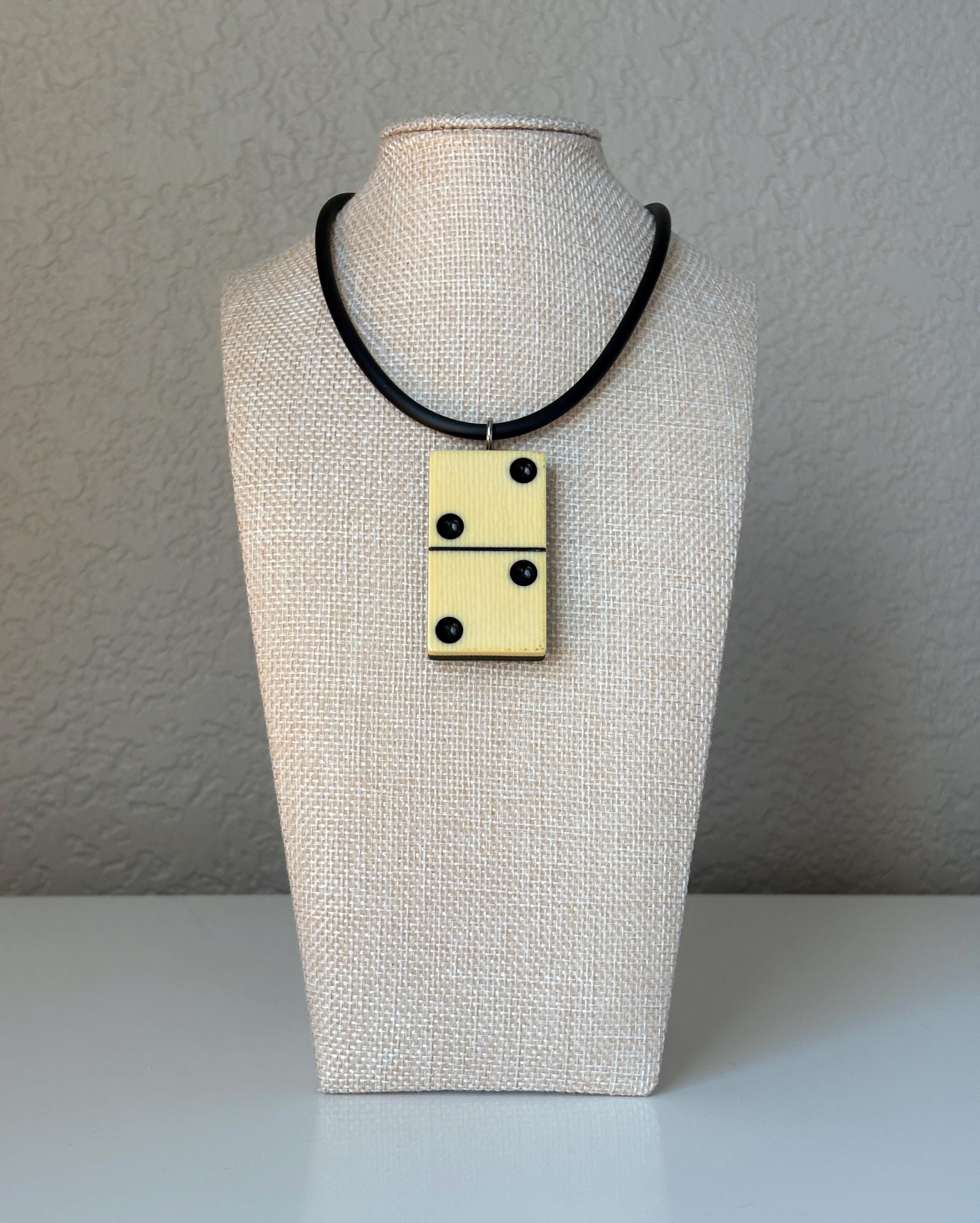 Series 7: Vintage Elkloid Domino Necklace, 1930s, Number 14 of 28