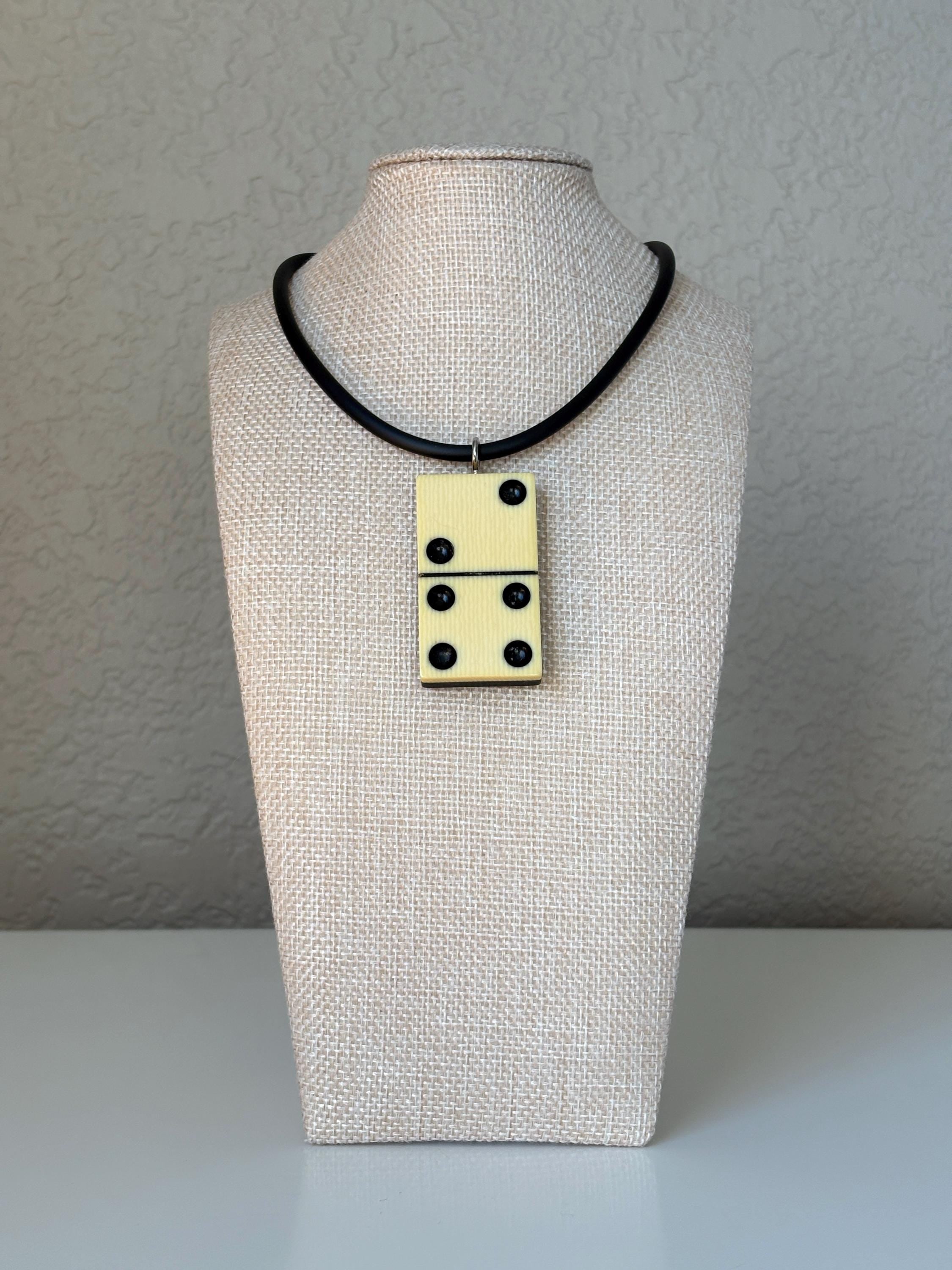 Series 7: Vintage Elkloid Domino Necklace, 1930s, Number 16 of 28