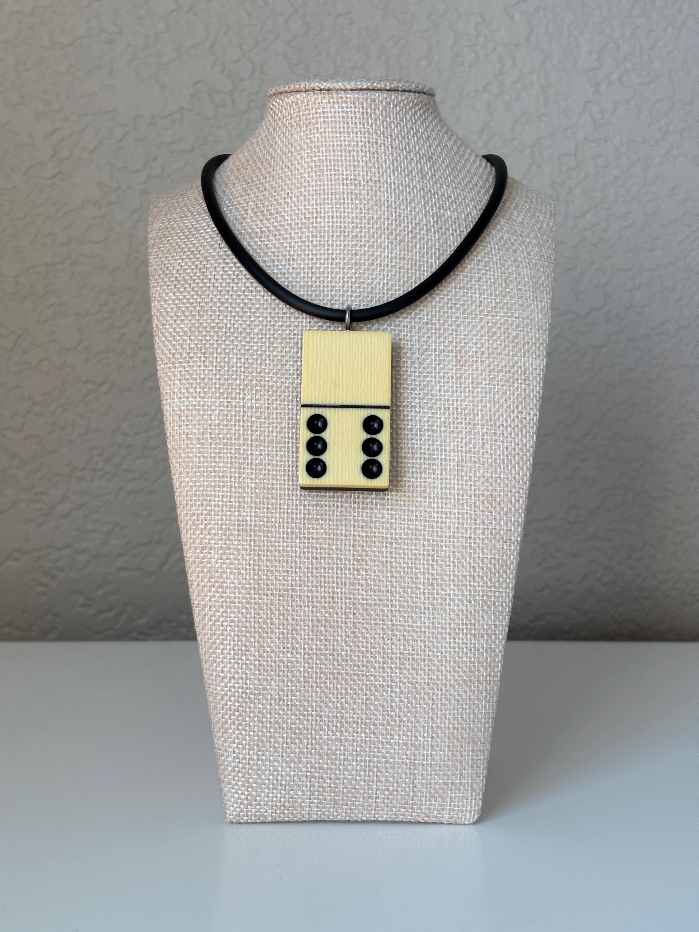 Series 7: Vintage Elkloid Domino Necklace, 1930s, Number 7 of 28