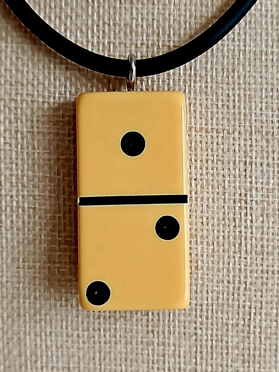 Series 1: Vintage Puremco Domino Necklace, 1950s, Number 9 of 28