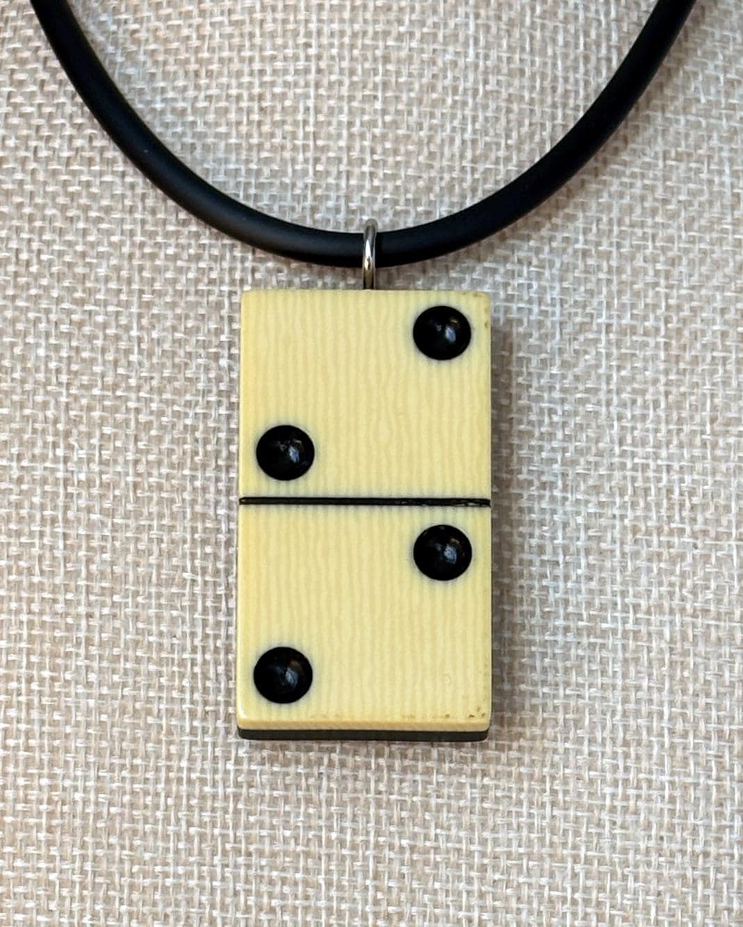 Series 7: Vintage Elkloid Domino Necklace, 1930s, Number 14 of 28