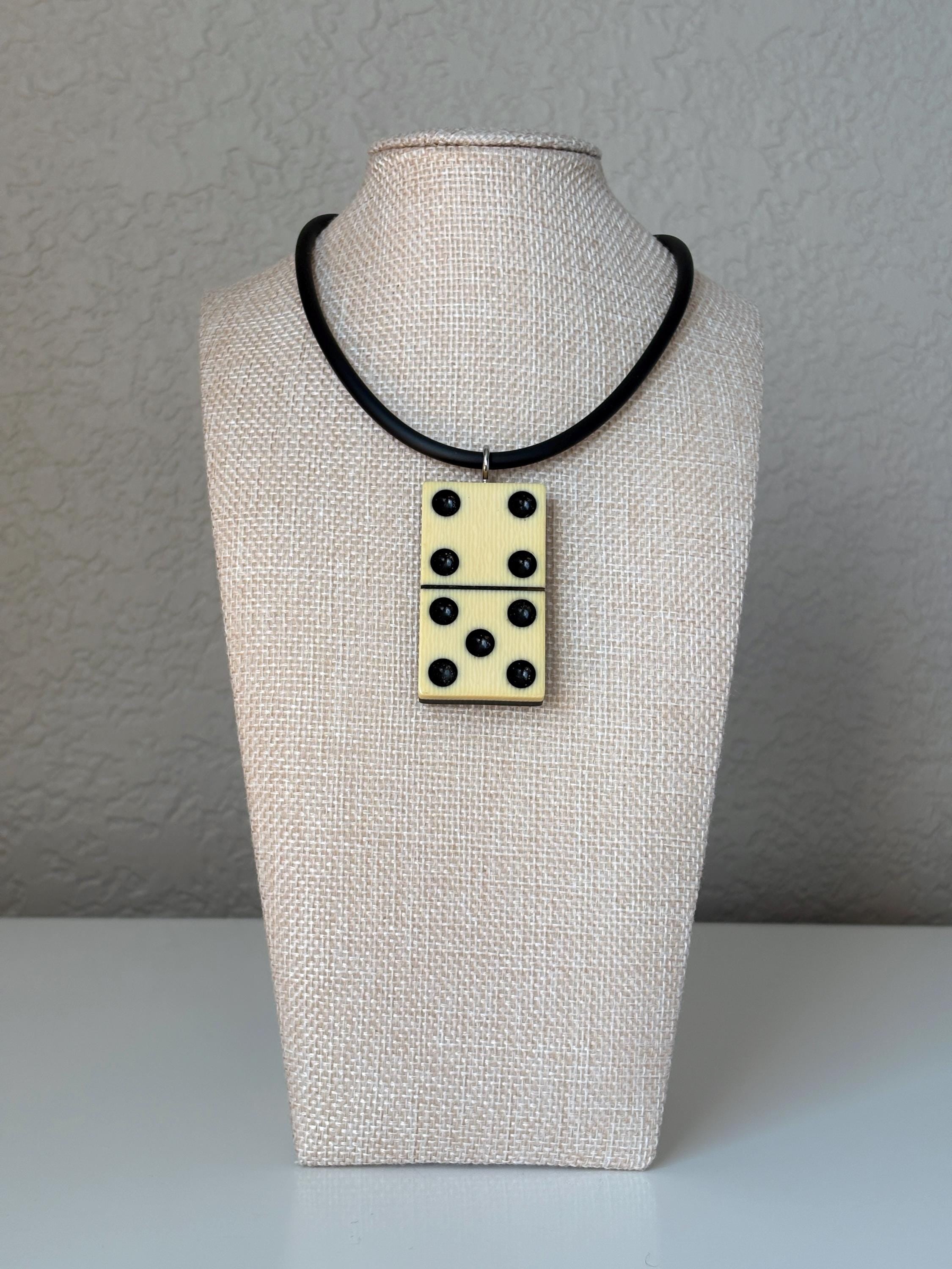 Series 7: Vintage Elkloid Domino Necklace, 1930s, Number 24 of 28