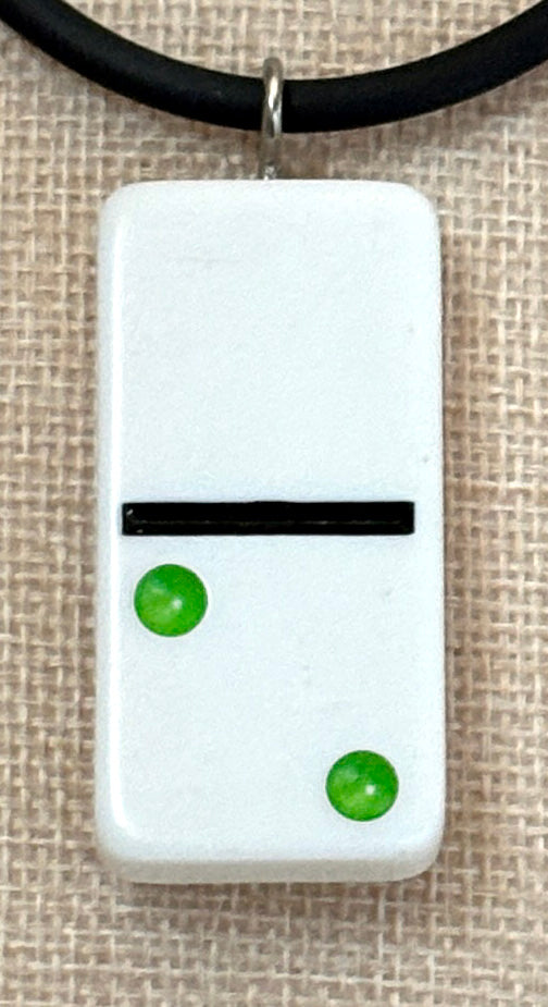 Series 14: Vintage 1990s Domino as Pendant Necklace, Number 1 of 39