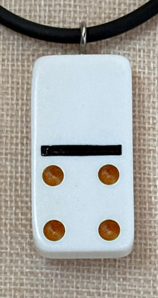 Series 14: Vintage 1990s Domino as Pendant Necklace, Number 2 of 39