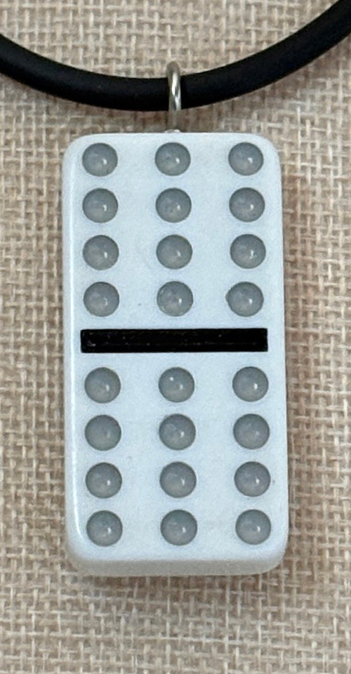 Series 14: Vintage 1990s Domino as Pendant Necklace, Number 39 of 39