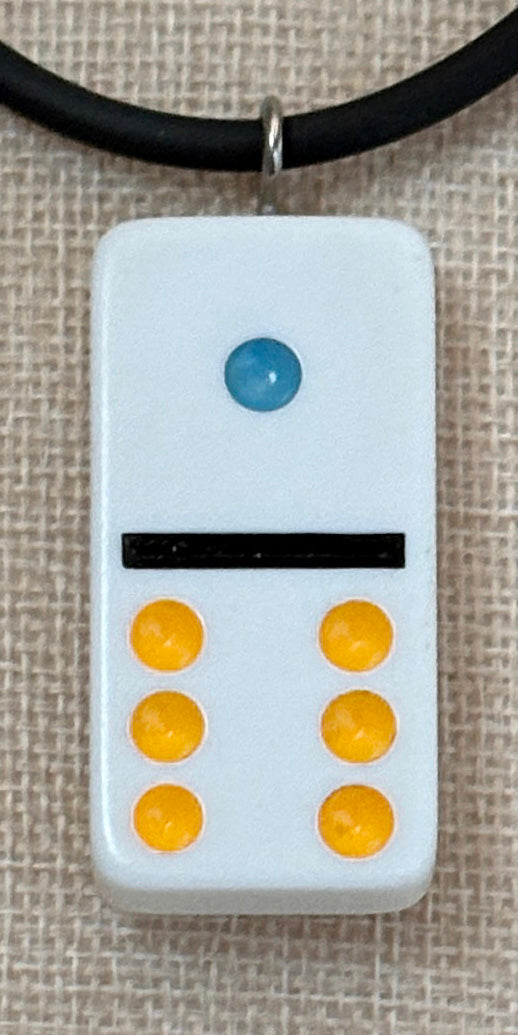 Series 14: Vintage 1990s Domino as Pendant Necklace, Number 11 of 39