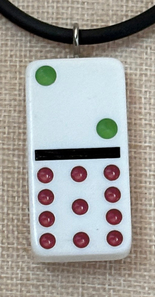 Series 14: Vintage 1990s Domino as Pendant Necklace, Number 15 of 39