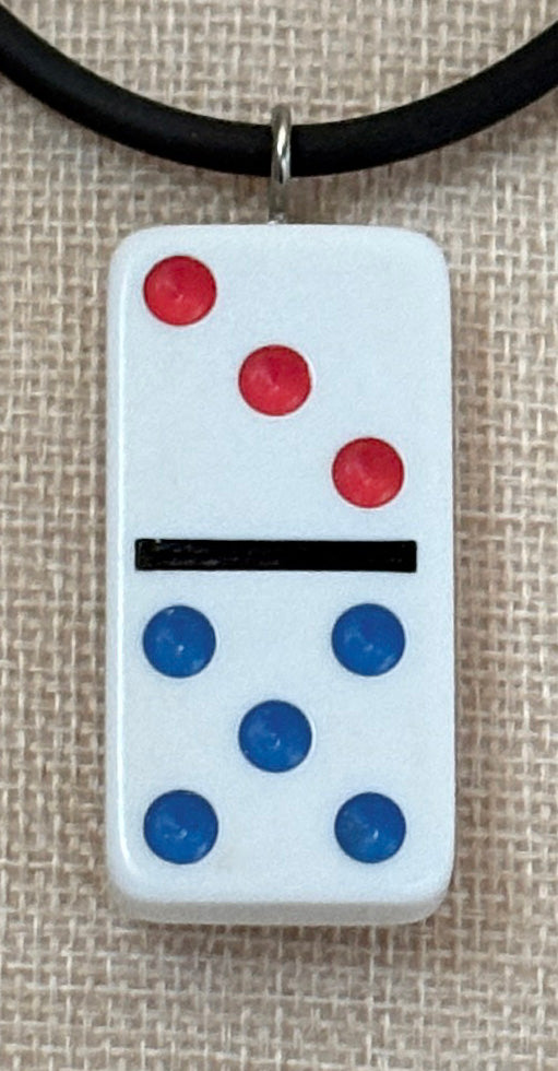Series 14: Vintage 1990s Domino as Pendant Necklace, Number 17 of 39