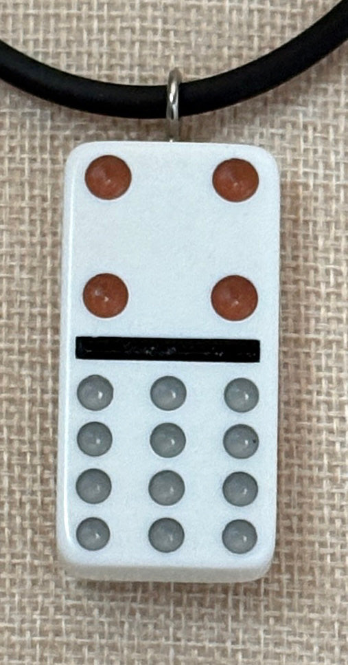 Series 14: Vintage 1990s Domino as Pendant Necklace, Number 26 of 39
