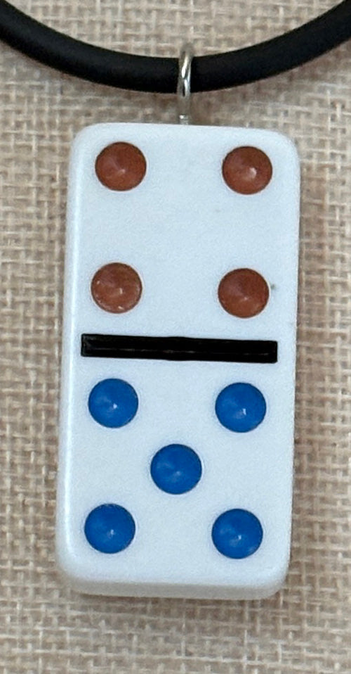 Series 14: Vintage 1990s Domino as Pendant Necklace, Number 21 of 39