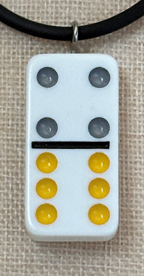 Series 14: Vintage 1990s Domino as Pendant Necklace, Number 22 of 39