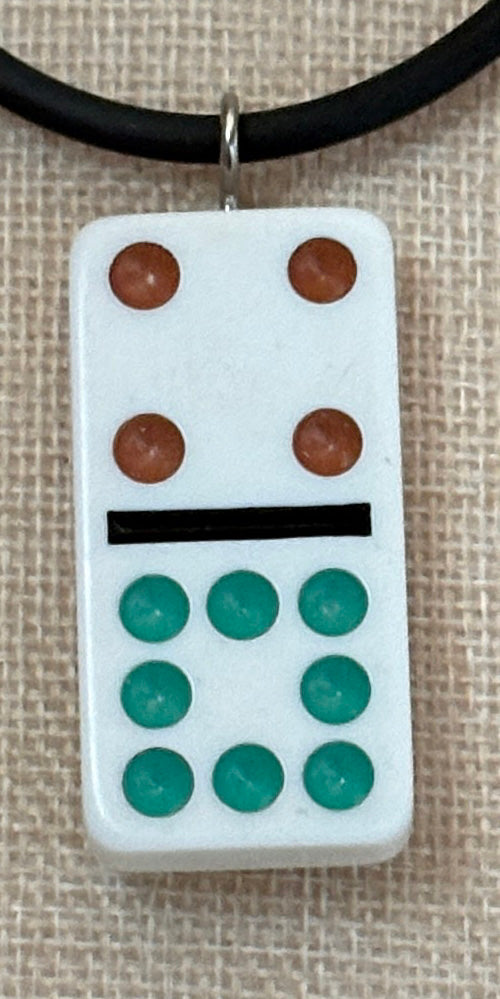 Series 14: Vintage 1990s Domino as Pendant Necklace, Number 24 of 39
