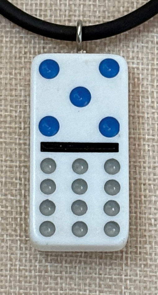 Series 14: Vintage 1990s Domino as Pendant Necklace, Number 30 of 39