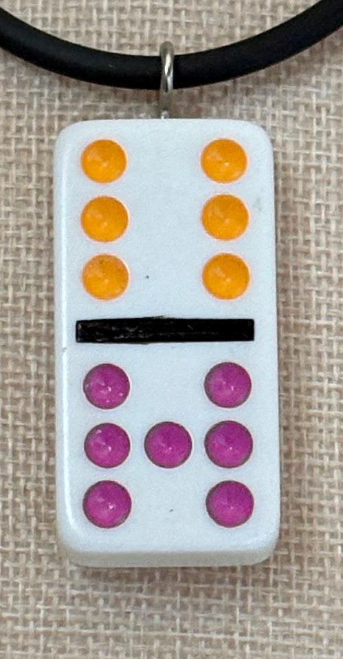Series 14: Vintage 1990s Domino as Pendant Necklace, Number 31 of 39