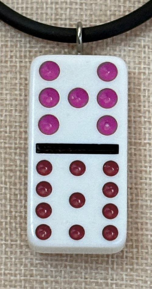 Series 14: Vintage 1990s Domino as Pendant Necklace, Number 36 of 39