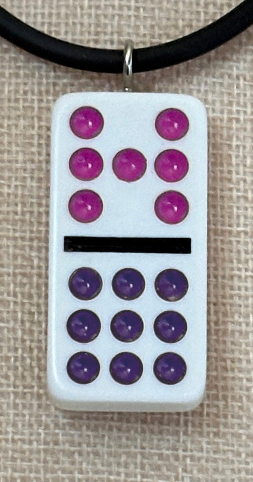 Series 14: Vintage 1990s Domino as Pendant Necklace, Number 34 of 39