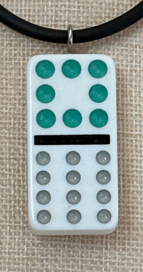 Series 14: Vintage 1990s Domino as Pendant Necklace, Number 37 of 39
