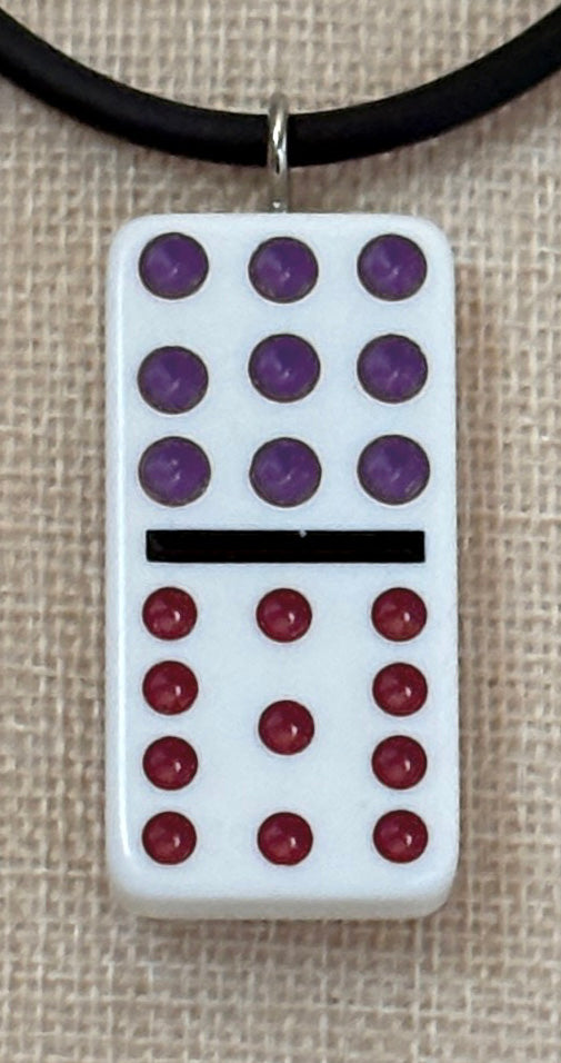 Series 14: Vintage 1990s Domino as Pendant Necklace, Number 38 of 39
