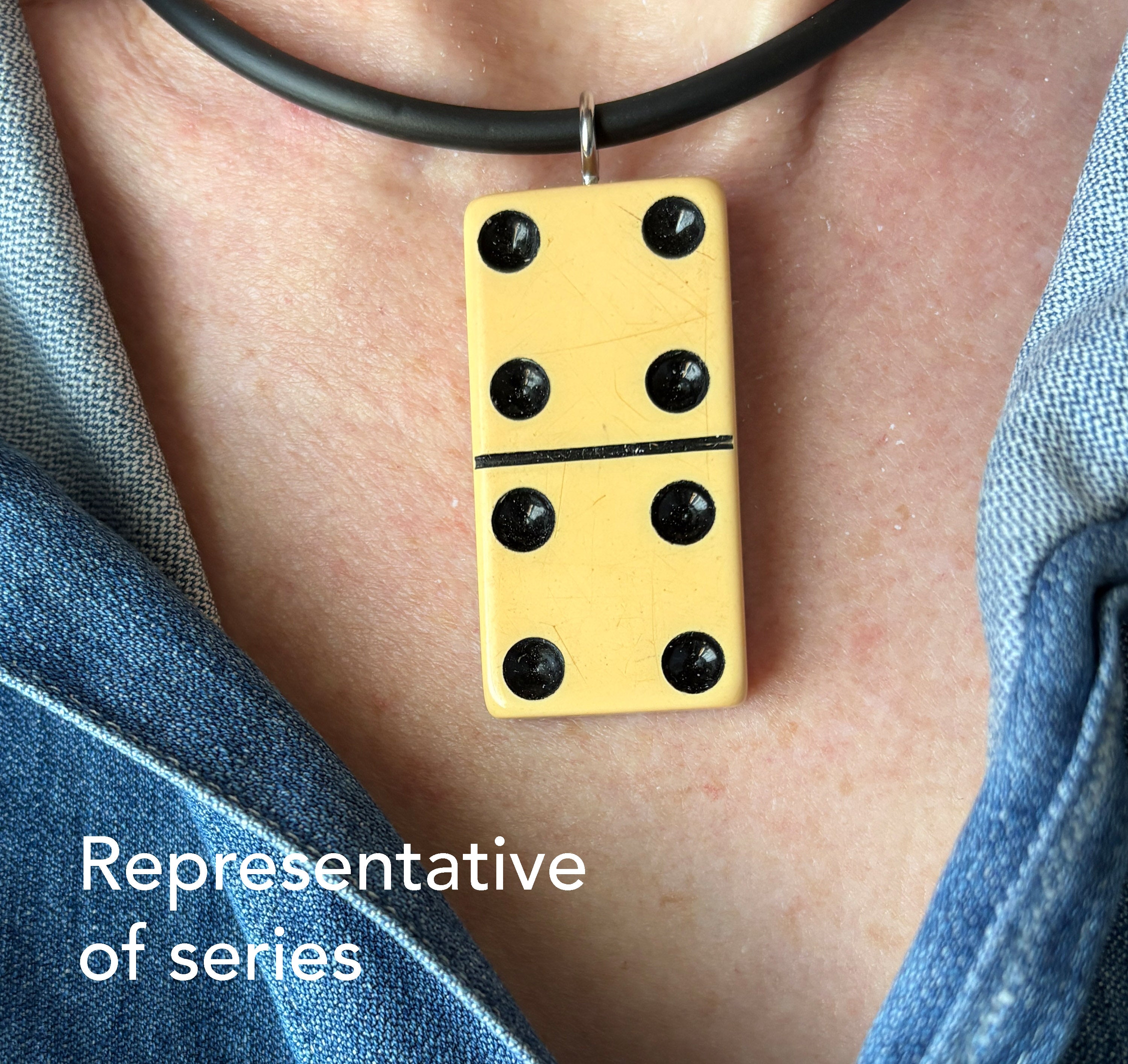 Series 4: Vintage Puremco Domino Necklace, 1960s, Number 15 of 28